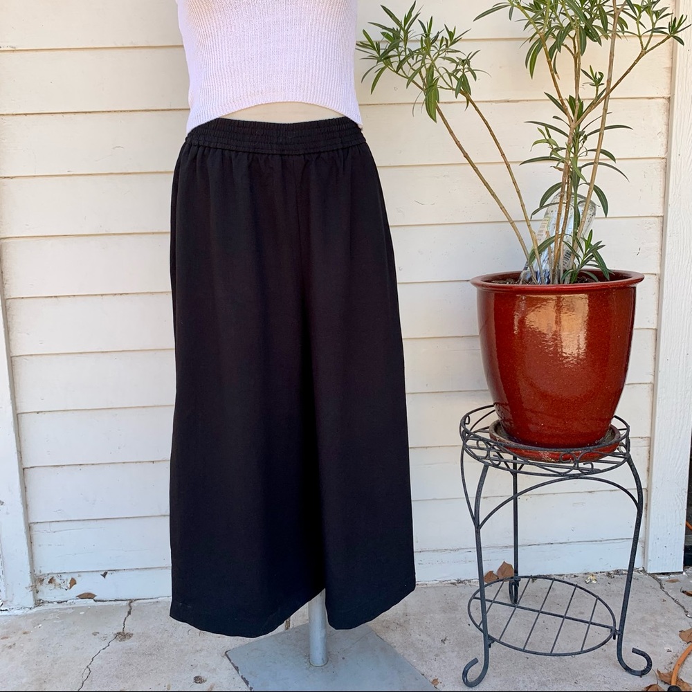 Aritzia Black Wide Leg Pants